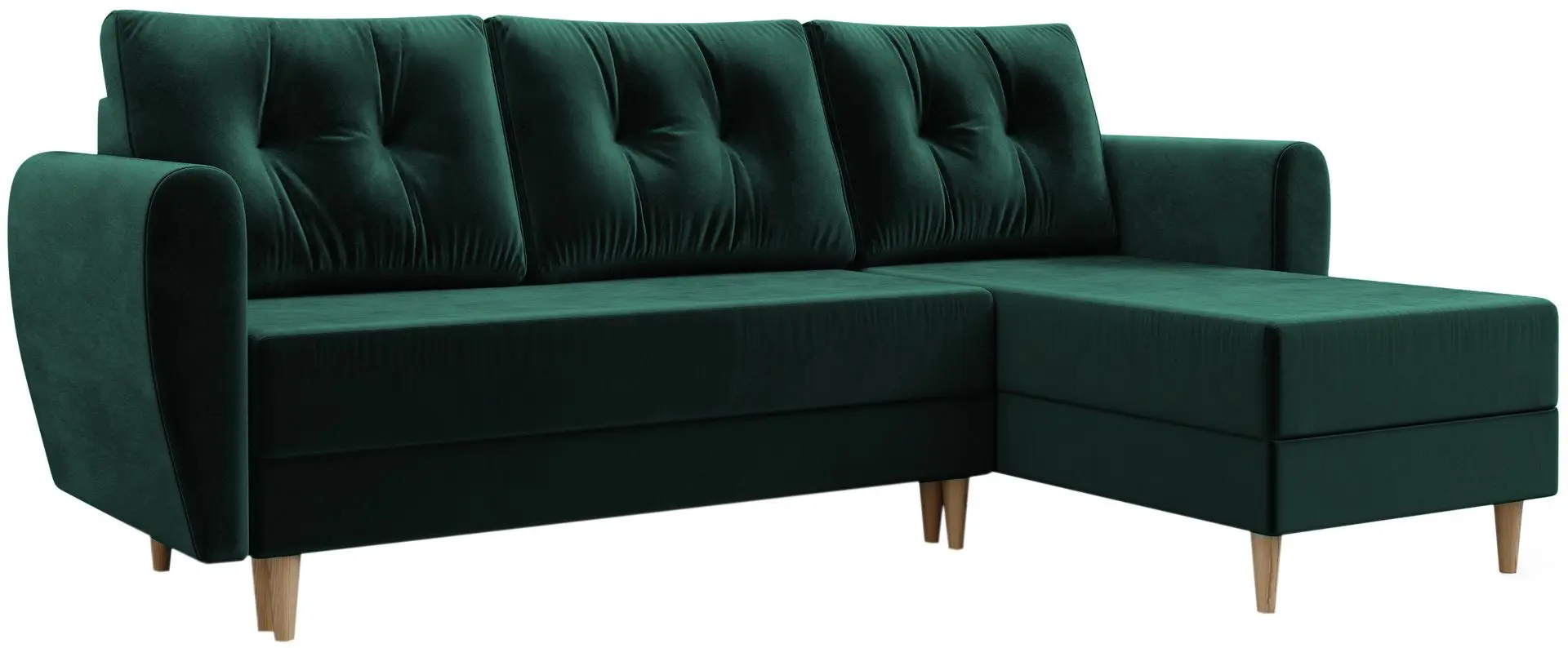 Диван угловой Space Meble Palermo L Itaka 10 (Green Dark)