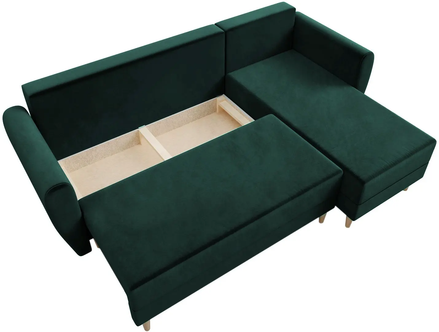 Диван угловой Space Meble Palermo L Itaka 10 (Green Dark)