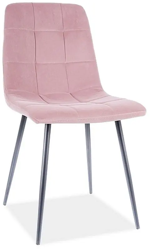 Стул Signal Mila Matt Velvet (Black/Antique Rose)