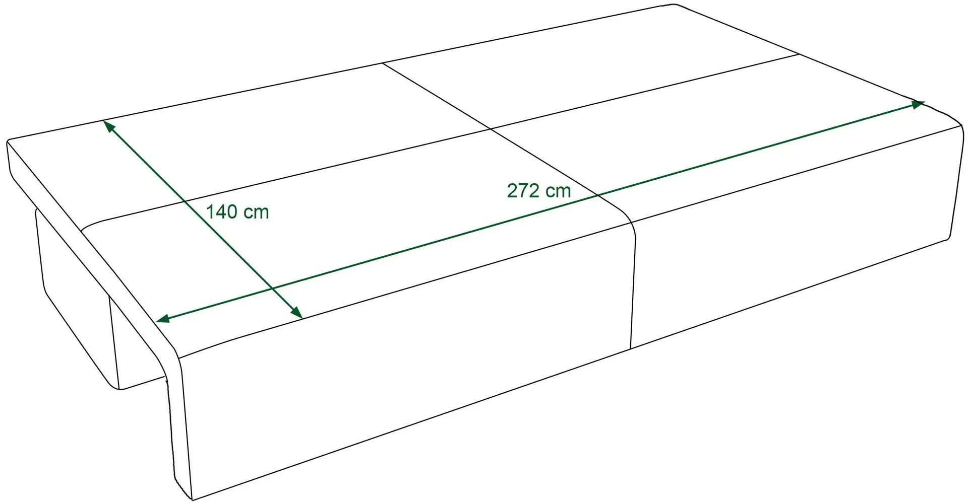 Диван Space Meble Mira X2 Poso 60 (Gray)