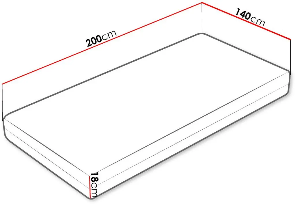 Saltea Mirjan24 Zera/Fema 140х200 (18cm) - 6