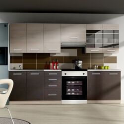 Bucatarie modulara Tempo Kondela Klanton (Oak Light Gray/Oak Dark)