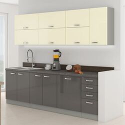 Bucatarie modulara Tempo Kondela Prado (Gray/Cream)