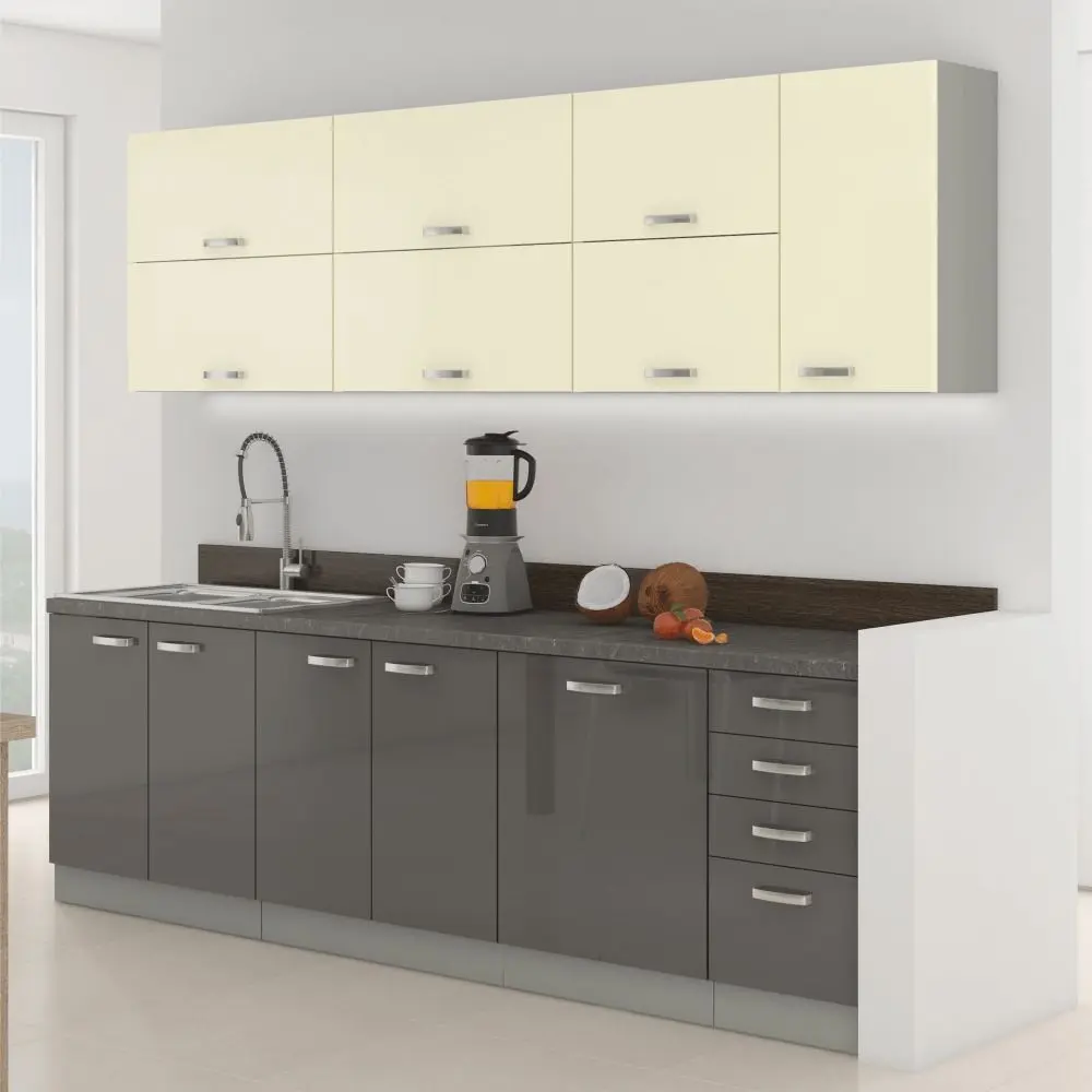 Модульная кухня Tempo Kondela Prado (Gray/Cream)