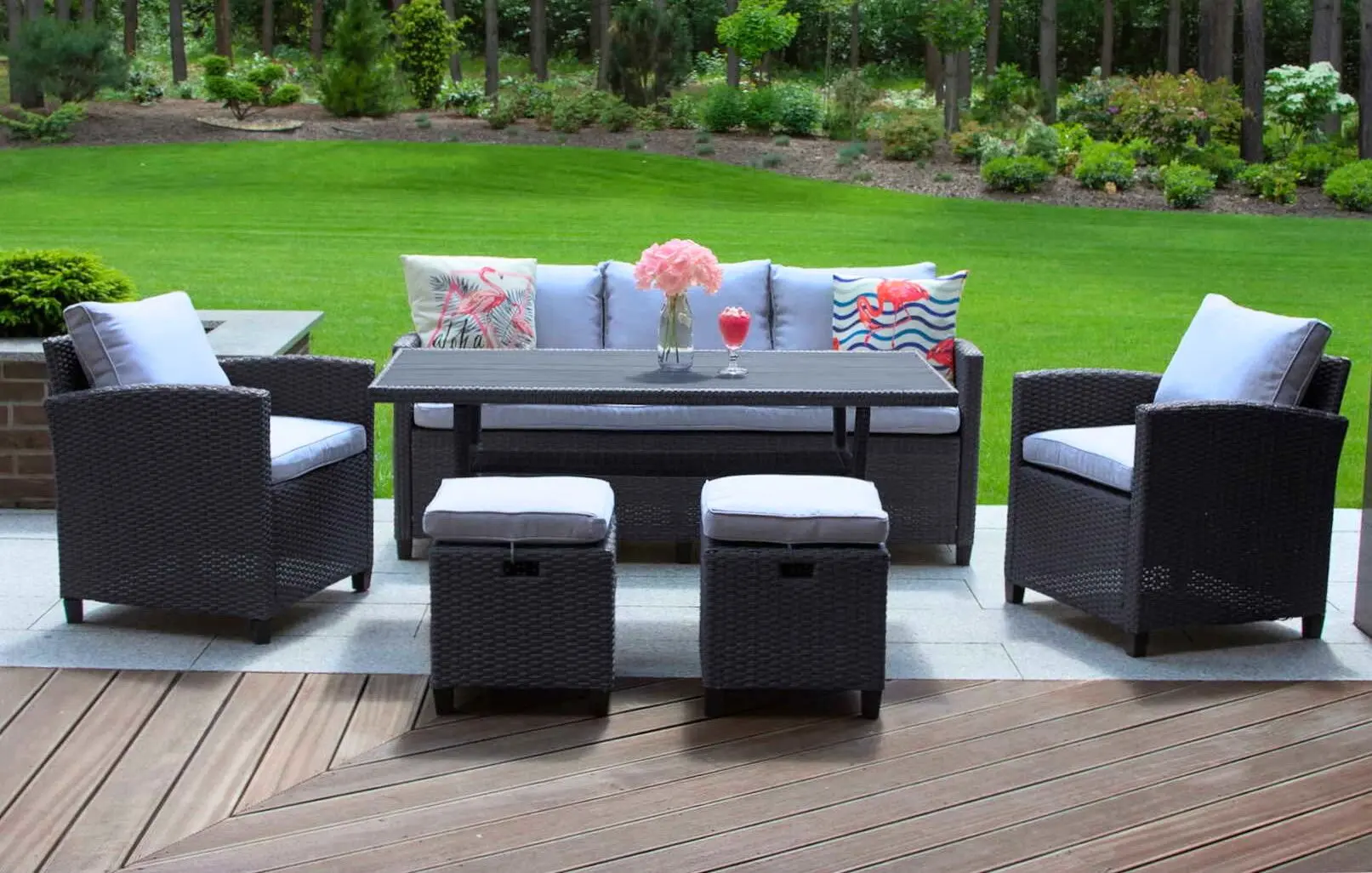 Set mobilier de gradină Jumi Milano (Grey)