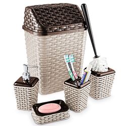 Набор для ванной Polite 0786 5pcs (Beige/Brown)