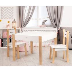 Set masa + 2 scaune Ecotoys OT143 (White)