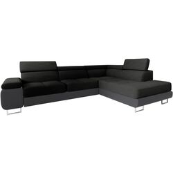 Canapea de colt Space Meble Anton L Right Sawana 14/D4 (Black/Gray) Thumb