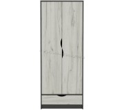 Dulap Yasen Disney 2U (Graphite Gray/Craft Oak White)