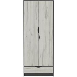 Шкаф Yasen Дисней 2Д (Серый Графит/Дуб Крафт Белый)