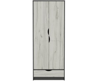 Dulap Yasen Disney 2U (Graphite Gray/Craft Oak White)