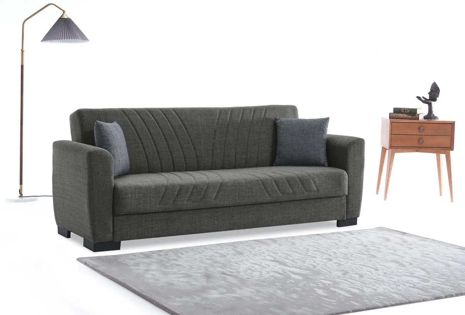 Диван Fabulous Lori 3-местный 50-002 (Dark Gray)