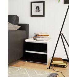 Noptiera Akord CL2 2SZ (White/Black Gloss)