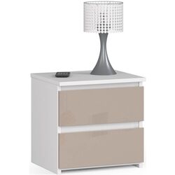 Noptiera Akord CL2 2SZ (White/Cappuccino Gloss) Thumb