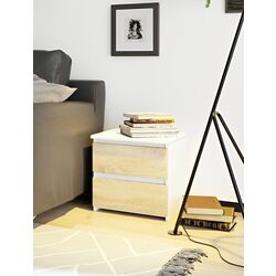 Noptiera Akord CL2 2SZ (White/Sonoma Oak)