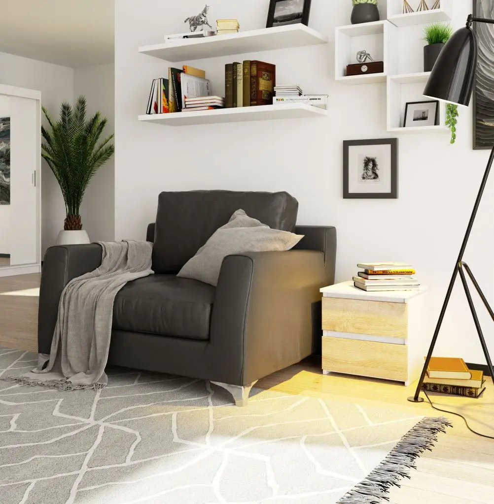 Noptiera Akord CL2 2SZ (White/Sonoma Oak)