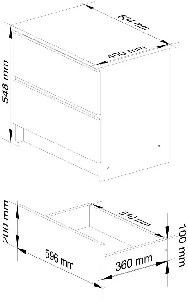 Noptiera Akord K60 2SZ (Wenge)