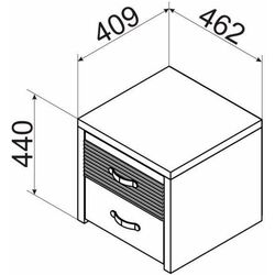 Noptiera Ambianta Clasic 46.2cm Thumb