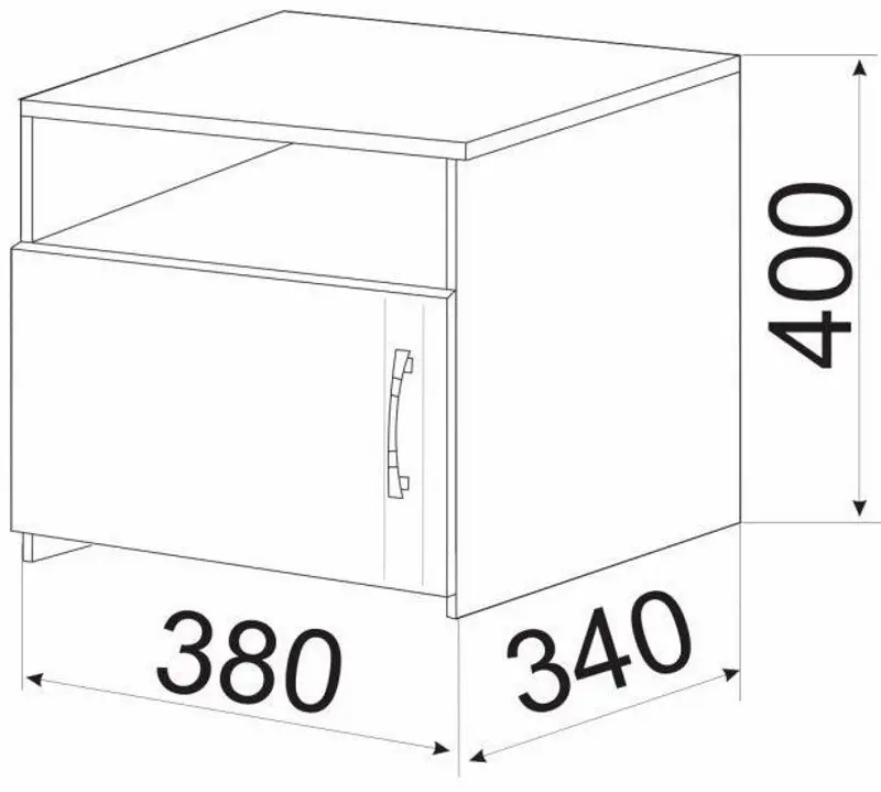 Тумба прикроватная Ambianta Inter