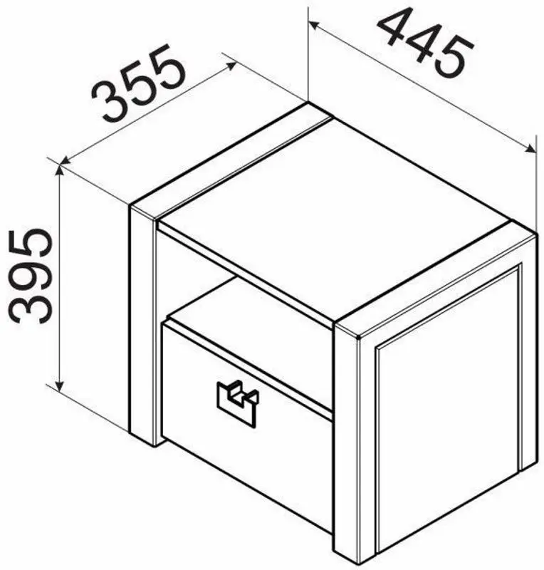 Noptiera Ambianta Rio 44.5cm