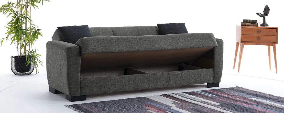 Canapea Fabulous Baran 3-locuri 50-002 (Dark Gray)