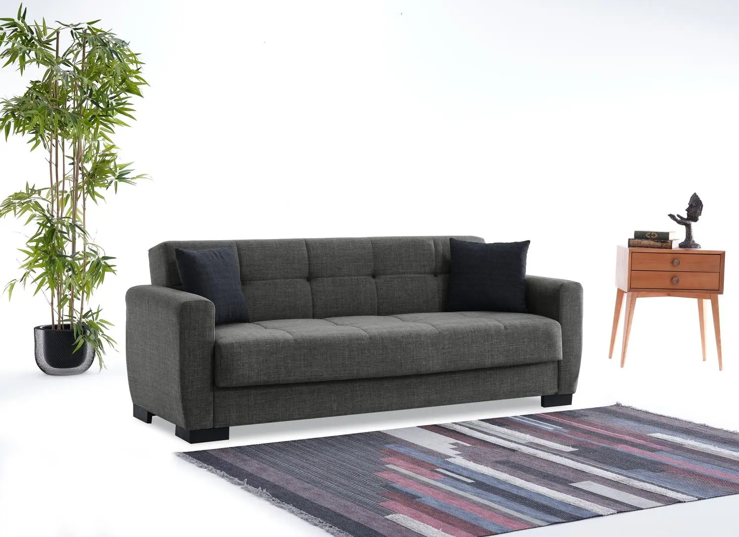 Canapea Fabulous Baran 3-locuri 50-002 (Dark Gray)