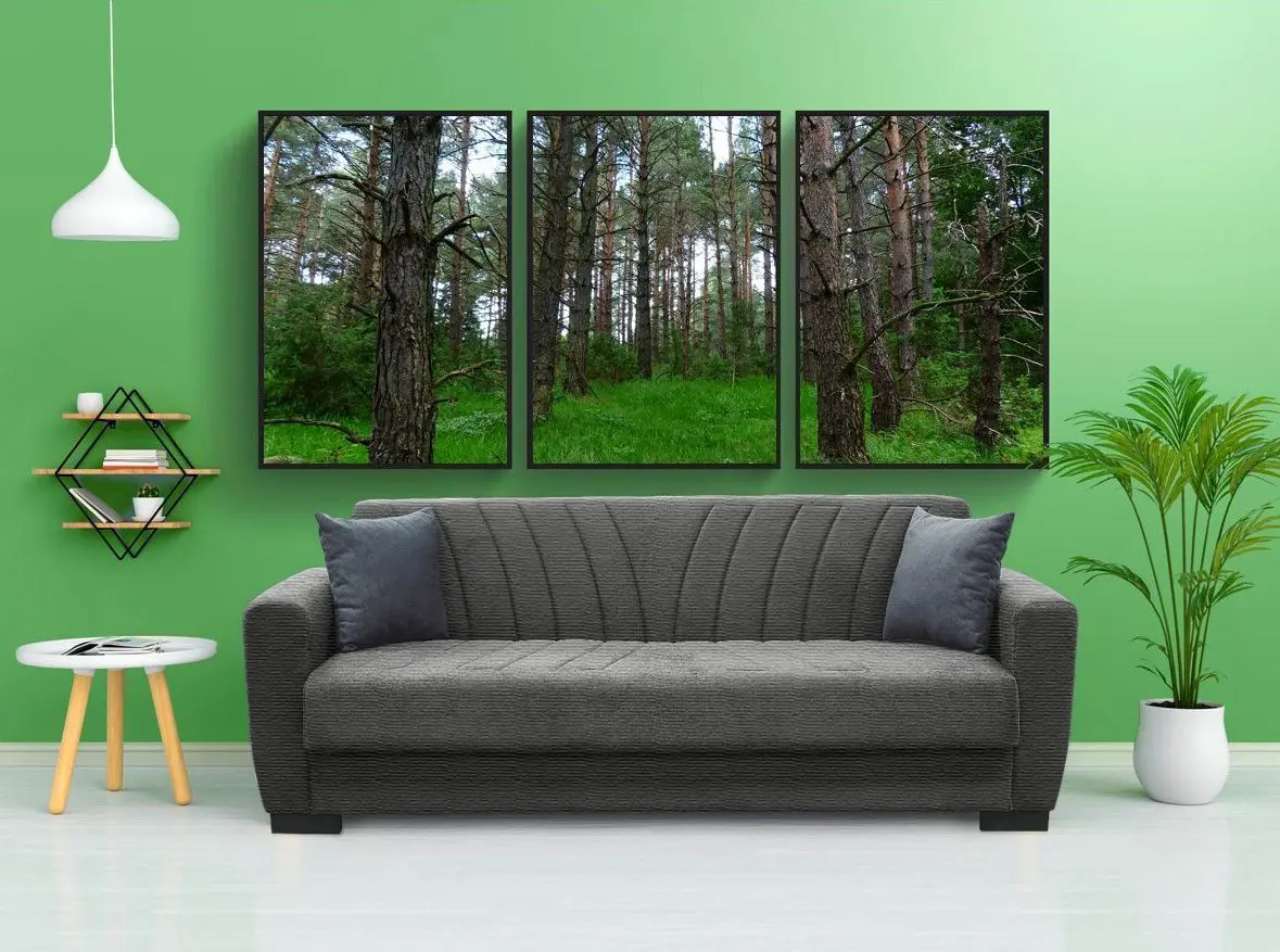 Canapea Fabulous Poem 3-locuri 50-002 (Dark Gray)