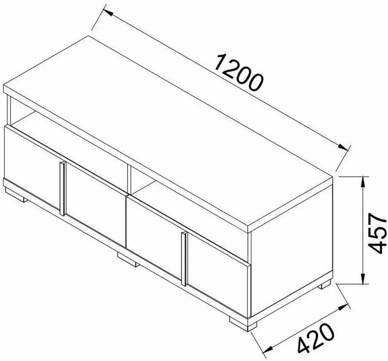 Тумба РТВ Ambianta Duet 1.2