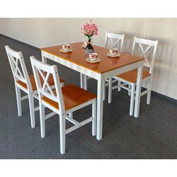 Обеденный набор Chomik Anderdalen PHO5697 White/Brown (1+4) Thumb