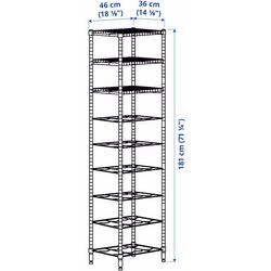 Etajera Ikea Omar 46x36x181 (Inox) Thumb