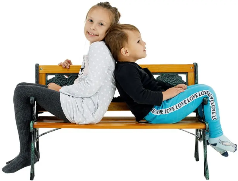 Детская скамейка Mobhaus Nadaza (Black/Natural)