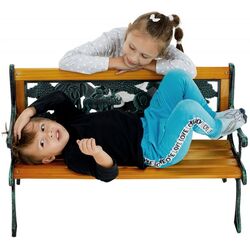 Детская скамейка Mobhaus Nadaza (Black/Natural) Thumb