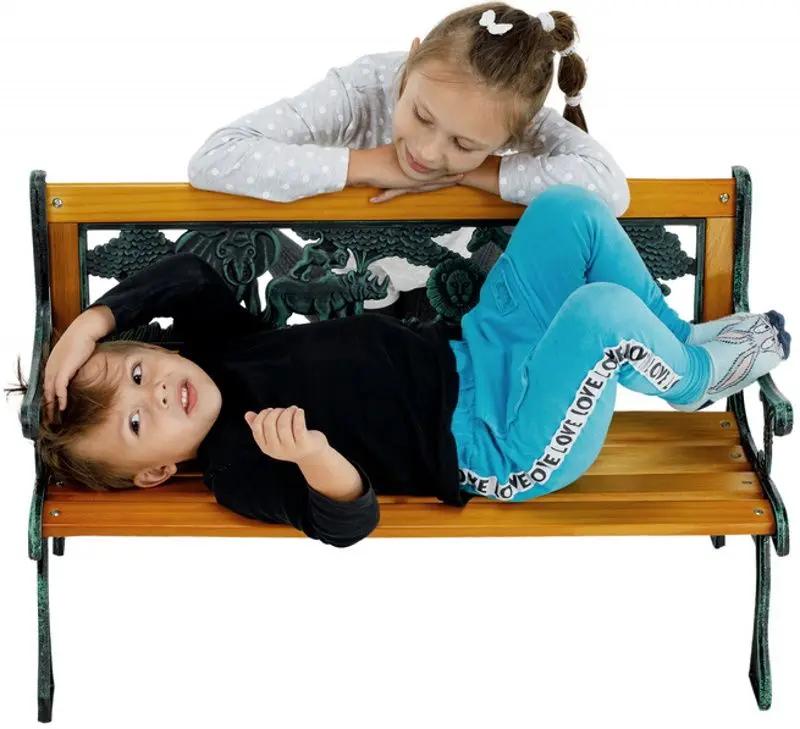 Детская скамейка Mobhaus Nadaza (Black/Natural)