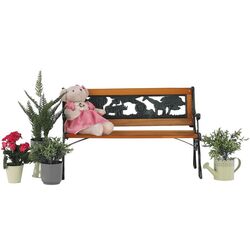 Детская скамейка Mobhaus Nadaza (Black/Natural) Thumb