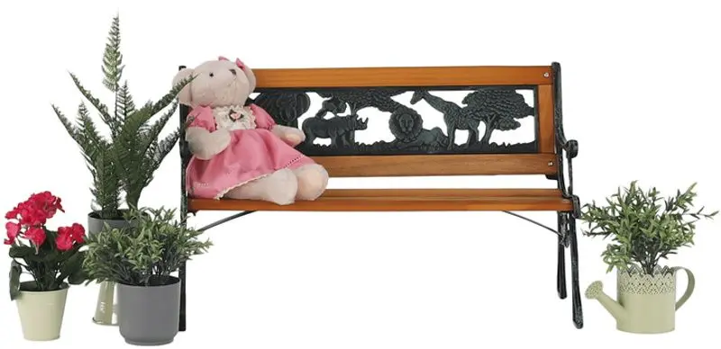 Детская скамейка Mobhaus Nadaza (Black/Natural)