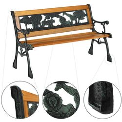 Детская скамейка Mobhaus Nadaza (Black/Natural) Thumb