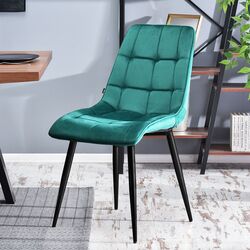 Стул Signal Chic Velvet (Green/Black)