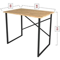 Masa de birou Bofigo 60 (Pine/Black) Thumb