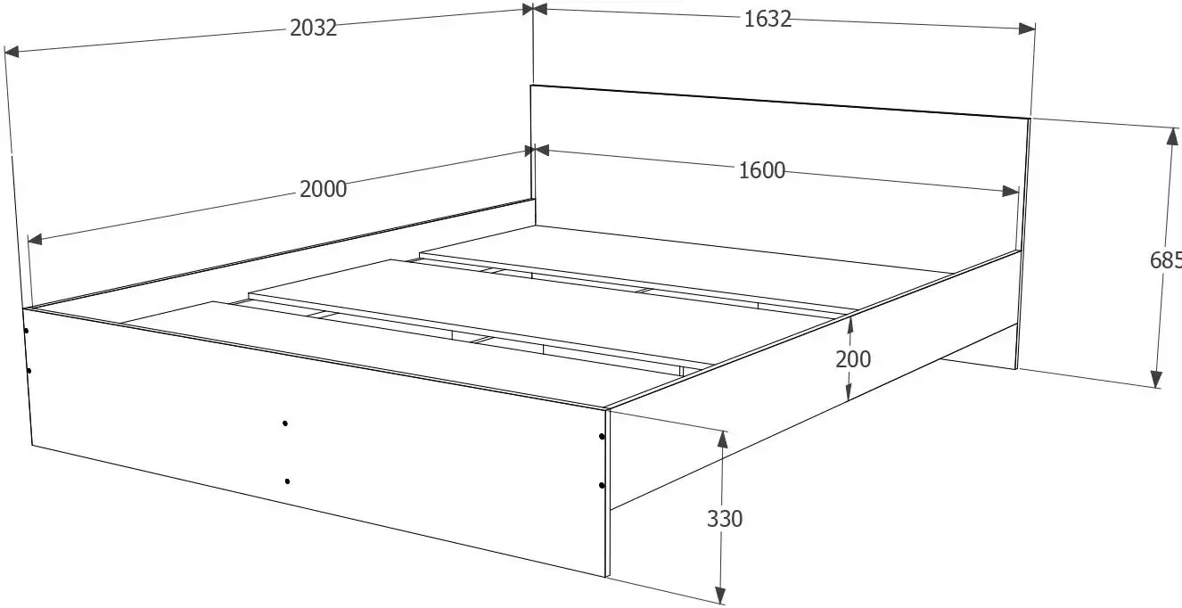 Pat Haaus Remi 160x200 (Sonoma Oak)