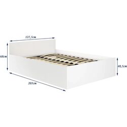 Кровать Akord CLP с подъемным механизмом 120x200 (White) Thumb