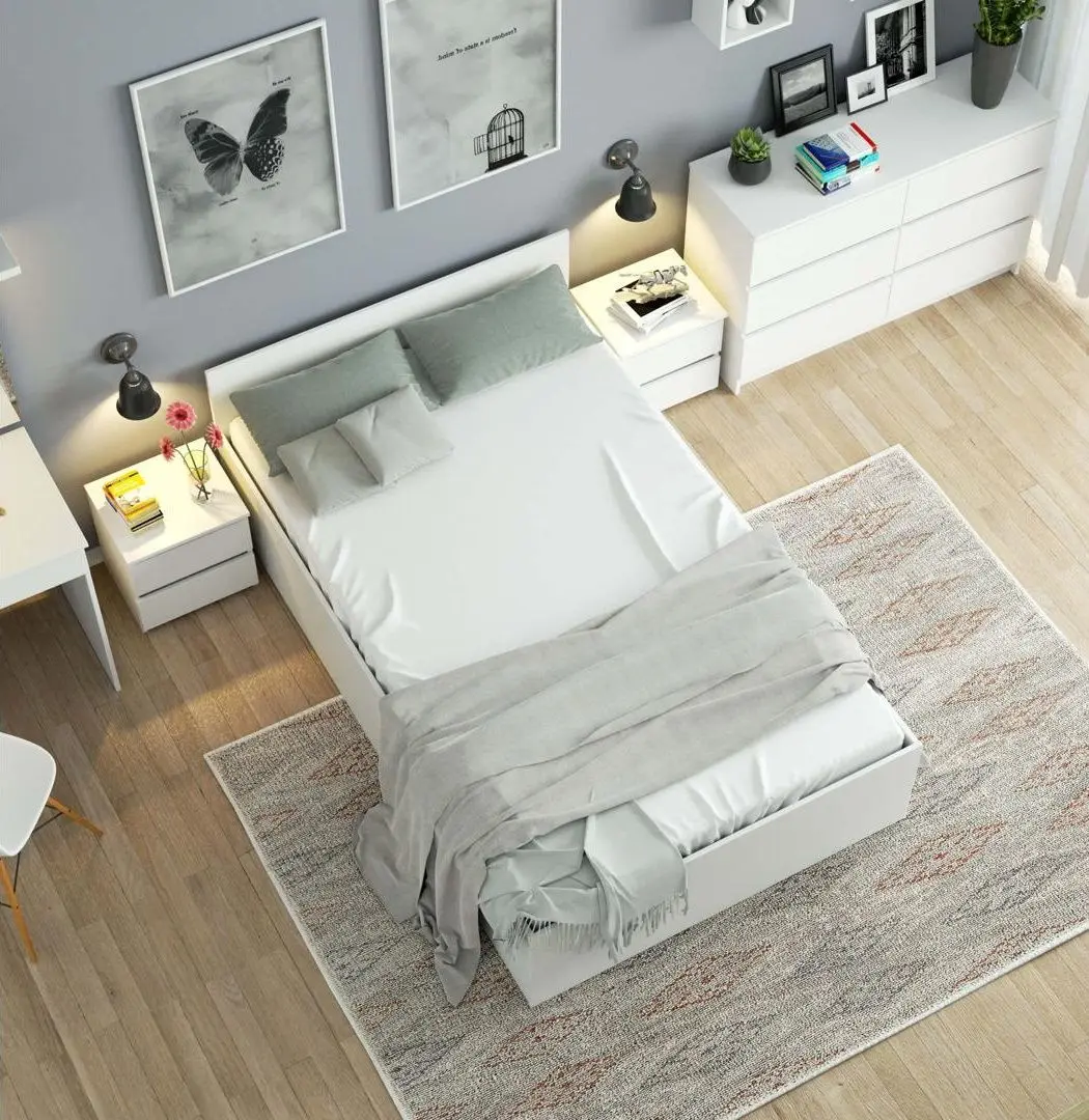 Pat Akord CLP cu mecanizm de ridicare 140x200 (White)