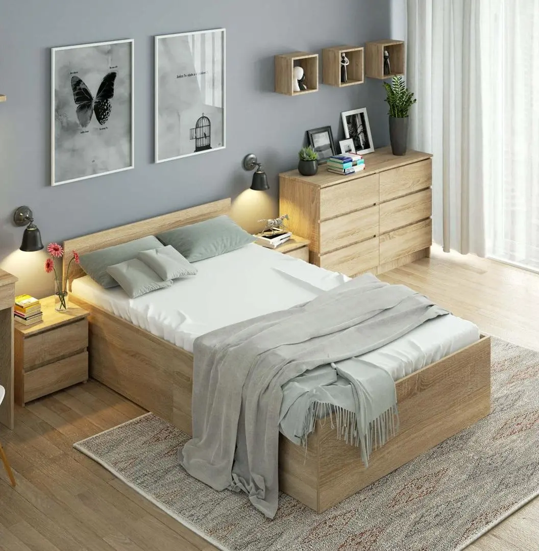 Кровать Akord CLP с подъемным механизмом 120x200 (Sonoma Oak)