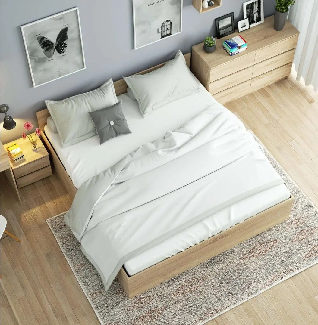 Pat Akord CLP cu mecanizm de ridicare 180x200 (Sonoma Oak)