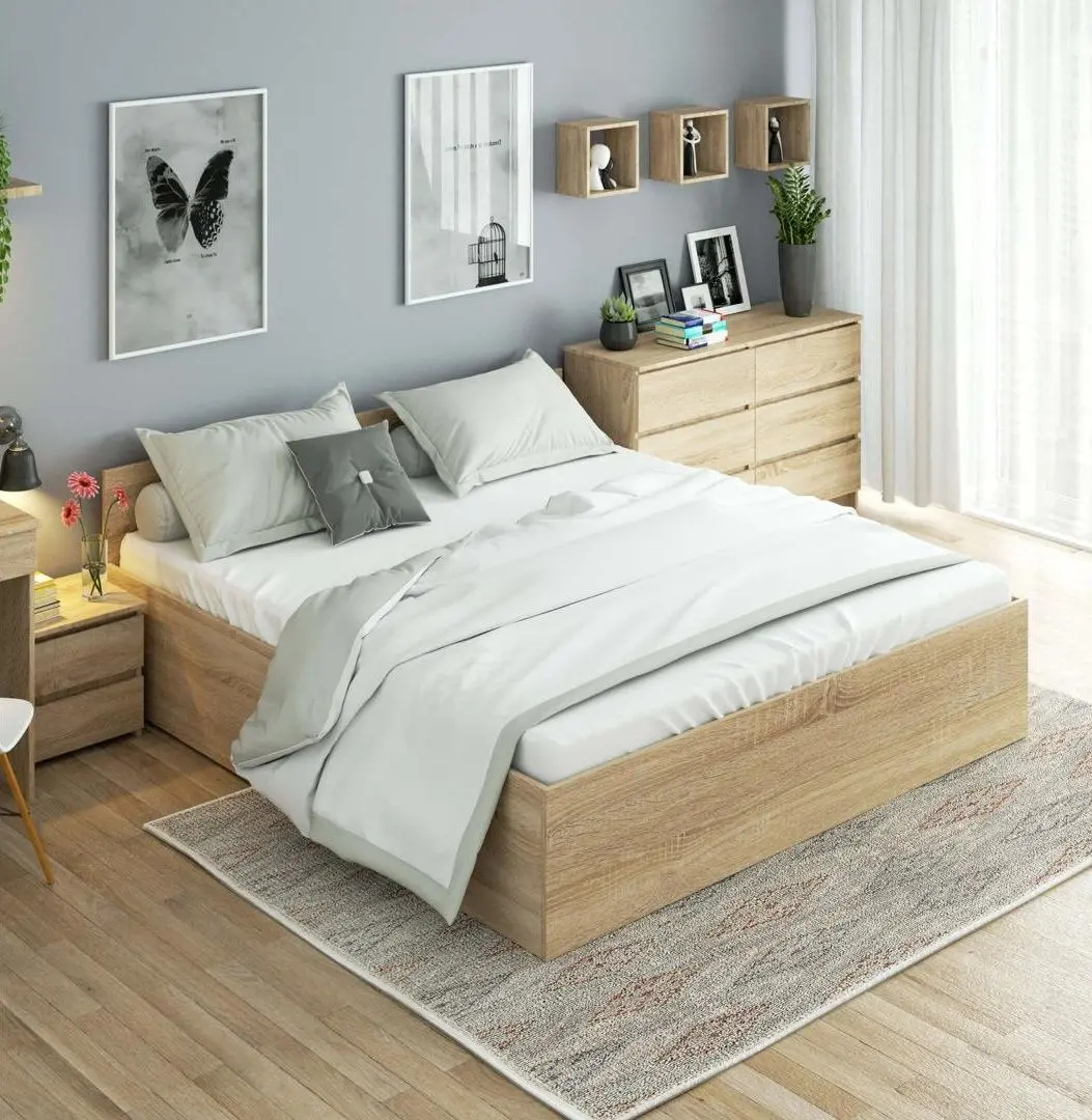 Pat Akord CLP cu mecanizm de ridicare 180x200 (Sonoma Oak)