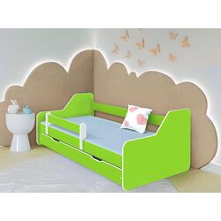 Pat BellaLuni Dione 80x160 cu sertar/saltea (Green)