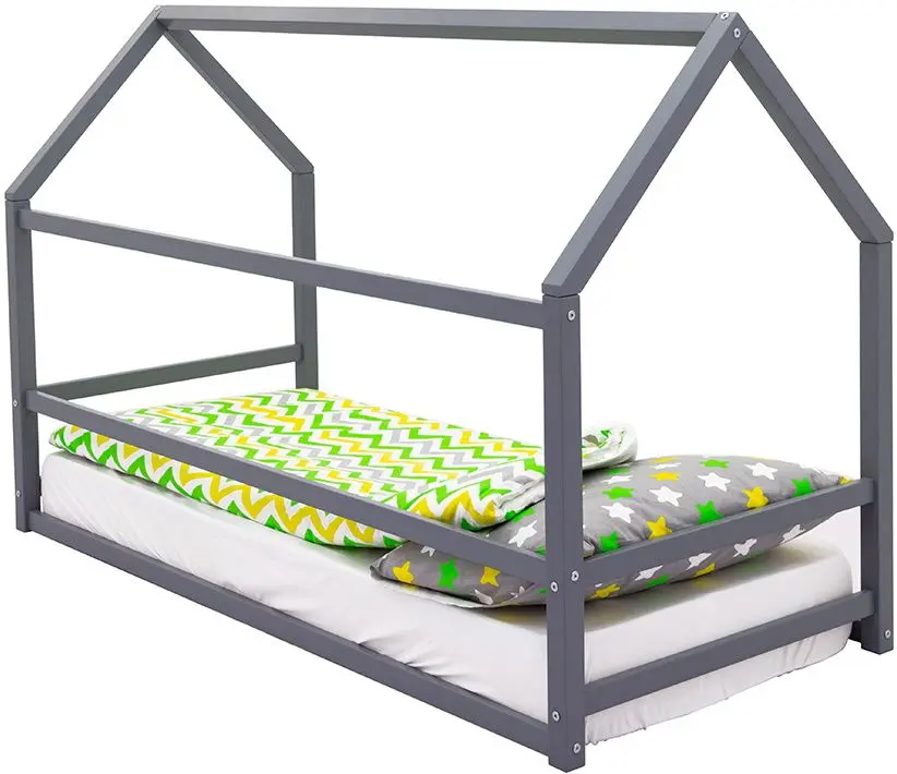 Pat casuta Бельмарко Montessori Svogen 70x160 (Graphite)