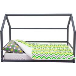 Pat casuta Бельмарко Montessori Svogen 70x160 (Graphite) Thumb