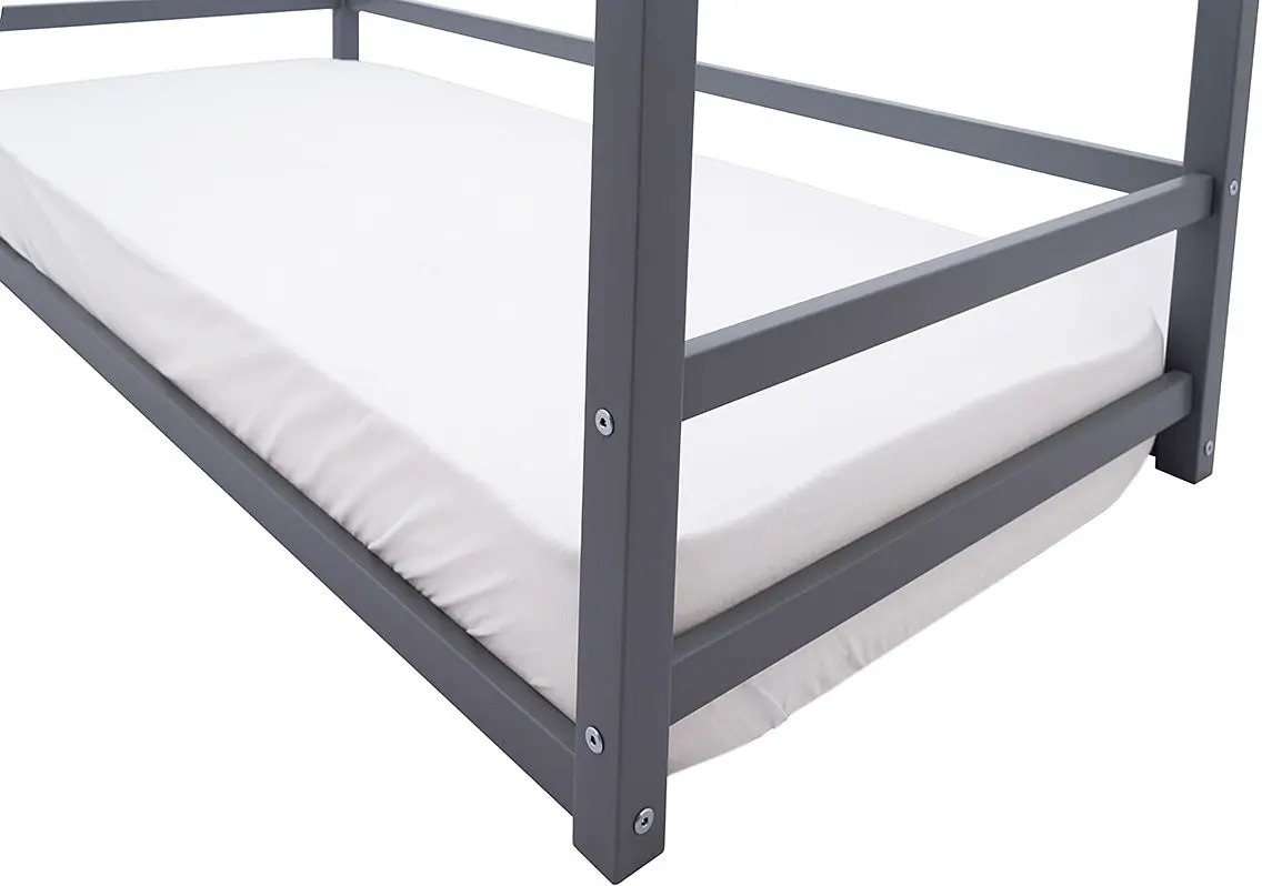 Pat casuta Бельмарко Montessori Svogen 70x160 (Graphite)