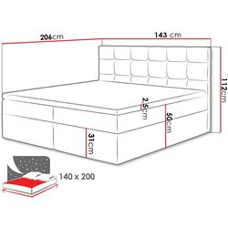 Pat continental Mirjan24 Cinema/Luanda 140x200 (Beige) Thumb