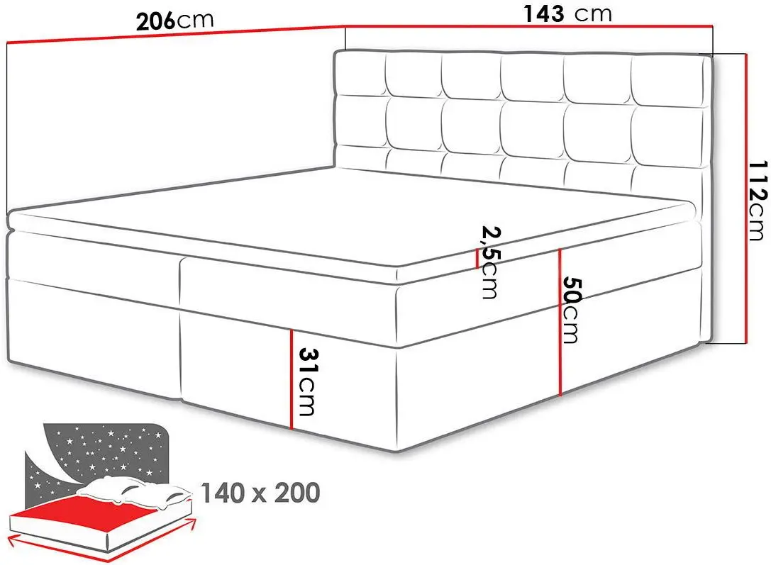 Pat continental Mirjan24 Cinema/Luanda 140x200 (Beige) - 5